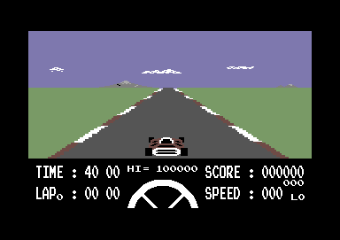 Formula 1 Simulator screenshot 5 for Commodore 64